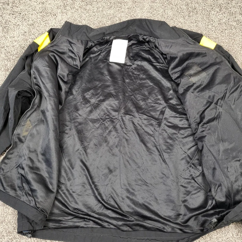 US Army APFU Physical Fitness Training Track Jacket Black Yellow Medium Regular